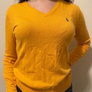 RALPH LAUREN YELLOW SPORT SWEATER